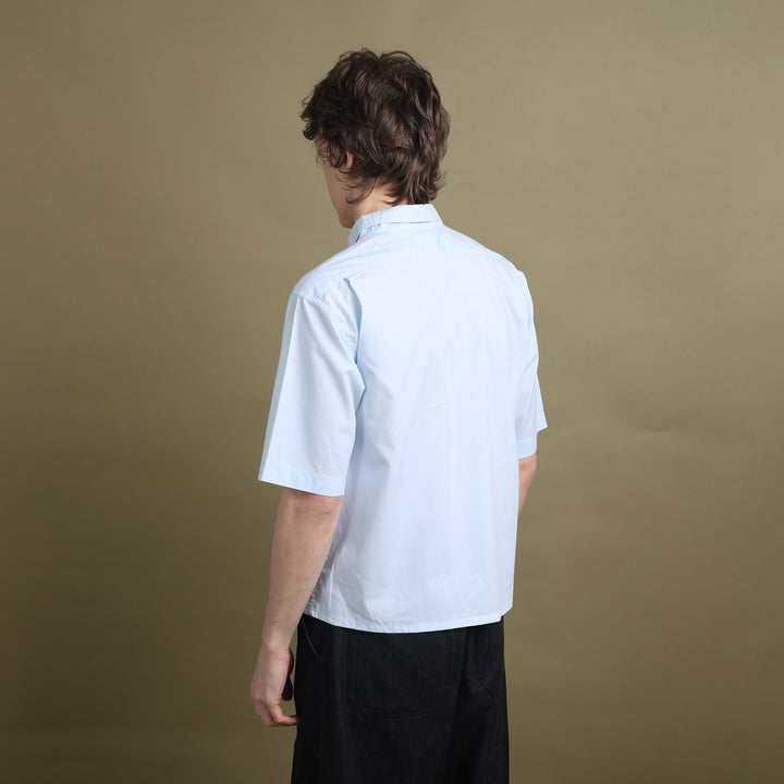 Yves Saint Laurent Short Sleeve Shirt Light Blue Men's L
