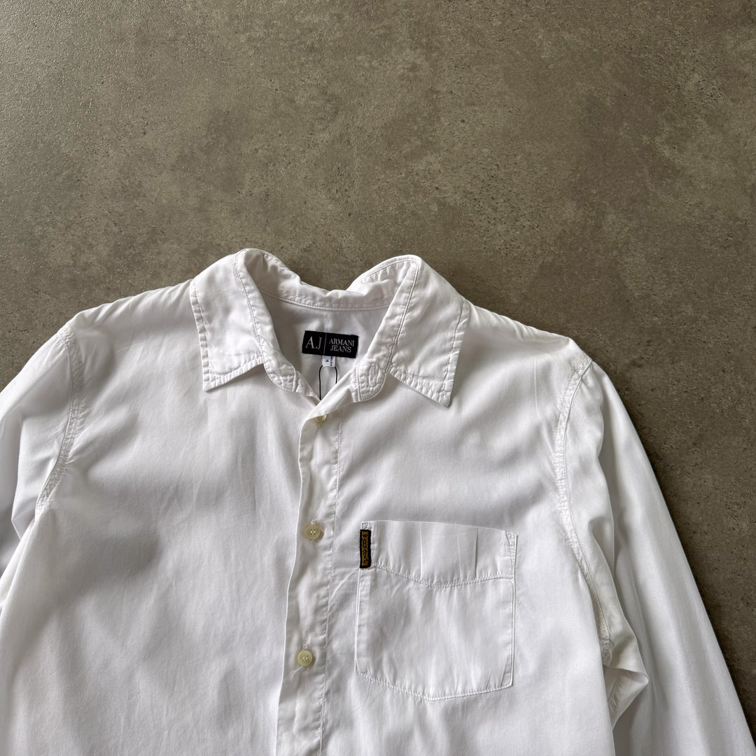 Armani Jeans Oxford Shirt White Men's M