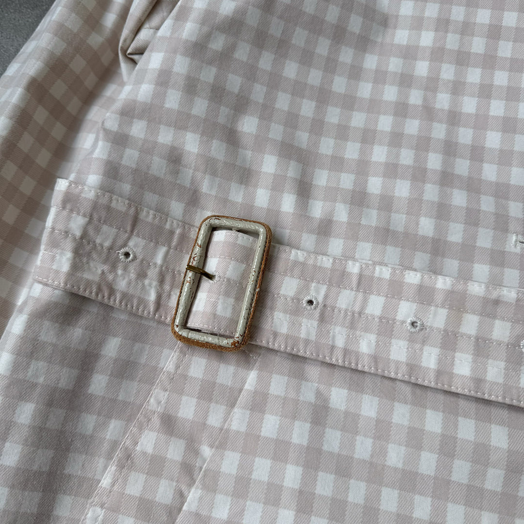 Aquascutum Chore Jacket Beige & White Women's UK 12