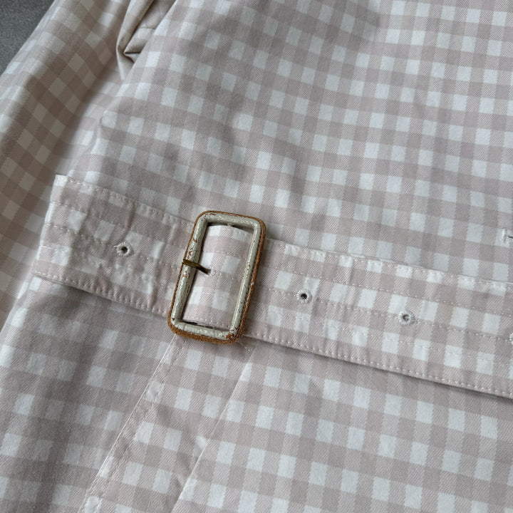 Aquascutum Chore Jacket Beige & White Women's UK 12