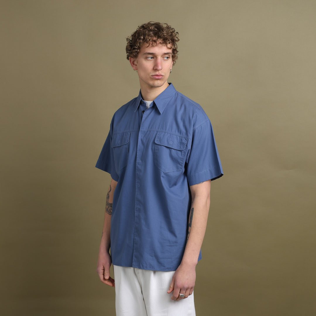 Dolce & Gabbana Short Sleeve Shirt Bottle Blue Men's XL