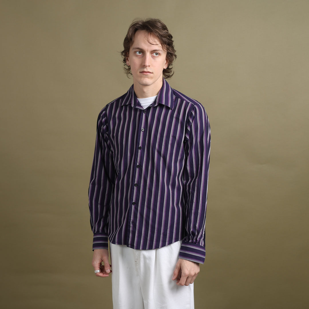 Yves Saint Laurent Dress Shirt Purple Men's M