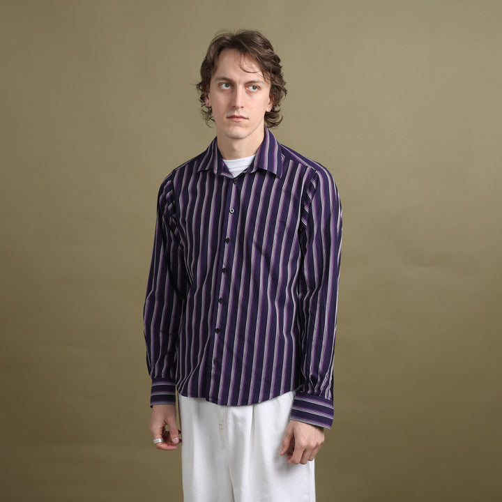Yves Saint Laurent Dress Shirt Purple Men's M