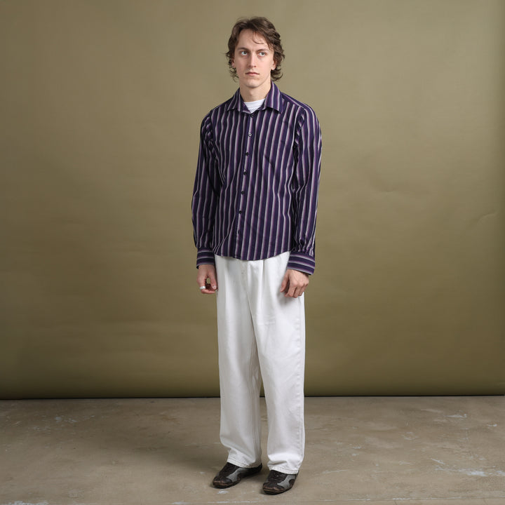 Yves Saint Laurent Dress Shirt Purple Men's M