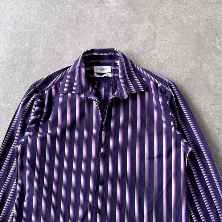 Yves Saint Laurent Dress Shirt Purple Men's M