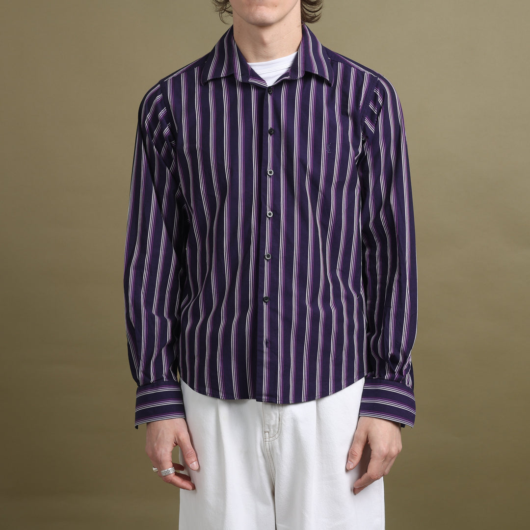 Yves Saint Laurent Dress Shirt Purple Men's M