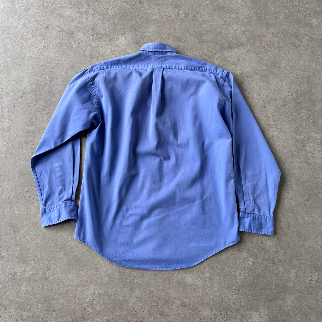 Yves Saint Laurent Oxford Shirt Bottle Blue Men's M