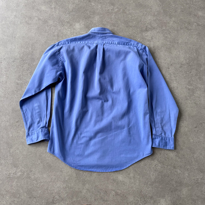 Yves Saint Laurent Oxford Shirt Bottle Blue Men's M