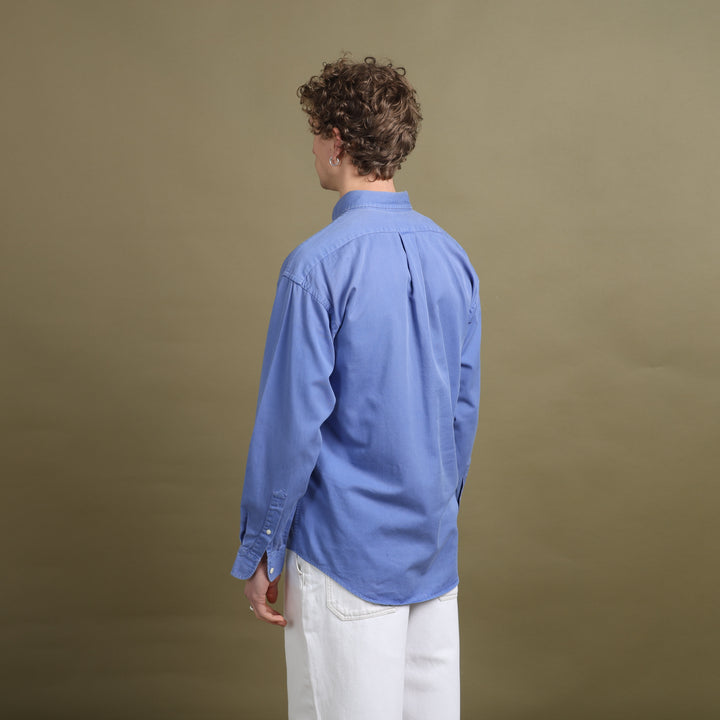 Yves Saint Laurent Oxford Shirt Bottle Blue Men's M