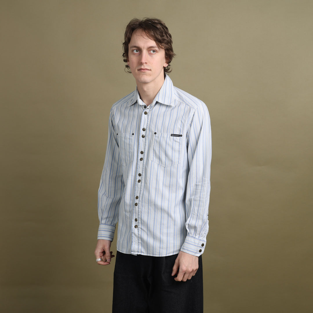 Dolce & Gabbana Dress Shirt White & Blue Men's M