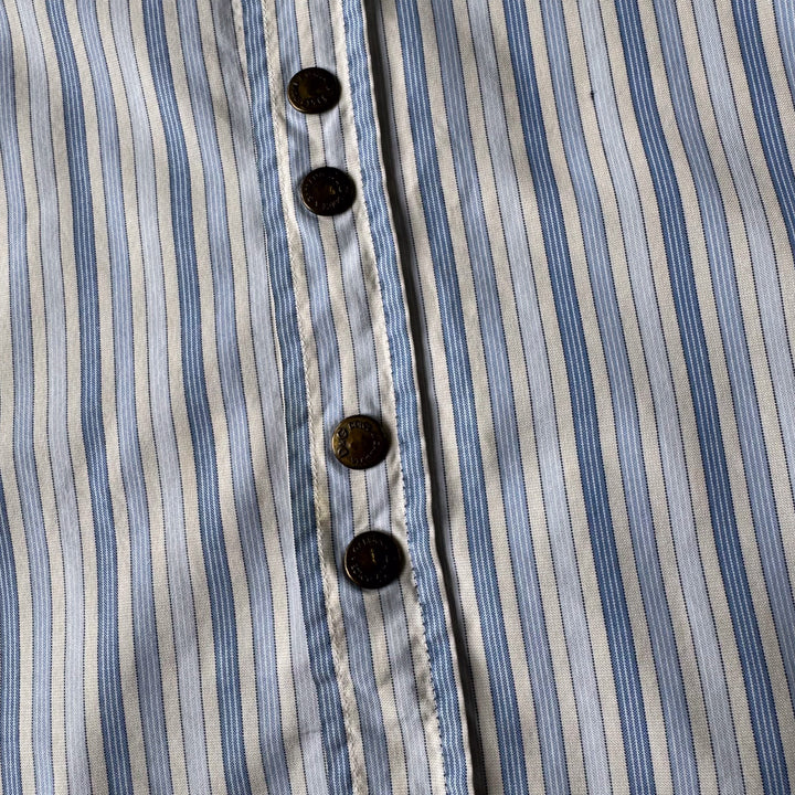 Dolce & Gabbana Dress Shirt White & Blue Men's M
