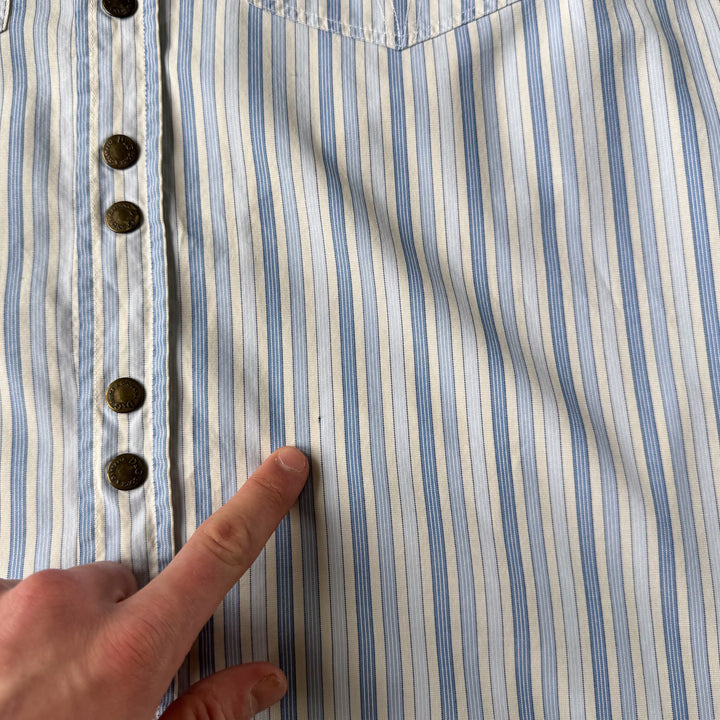 Dolce & Gabbana Dress Shirt White & Blue Men's M