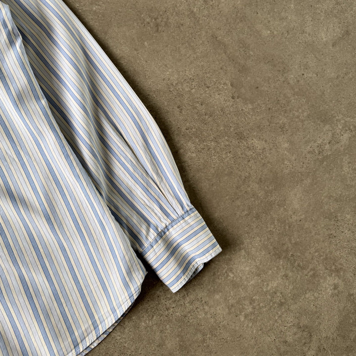 Dolce & Gabbana Dress Shirt White & Blue Men's M