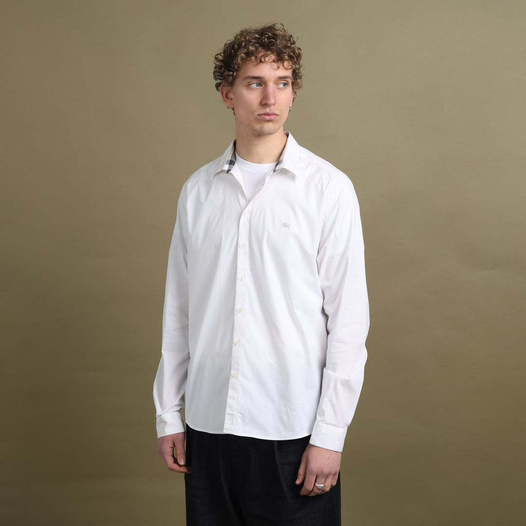 Burberry Dress Shirt White Men's XL