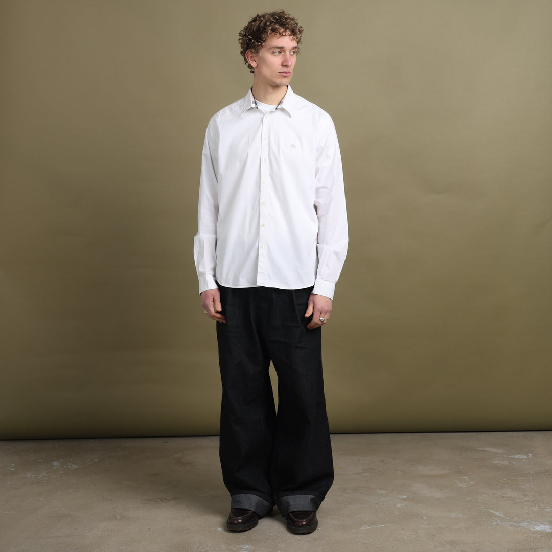 Burberry Dress Shirt White Men's XL