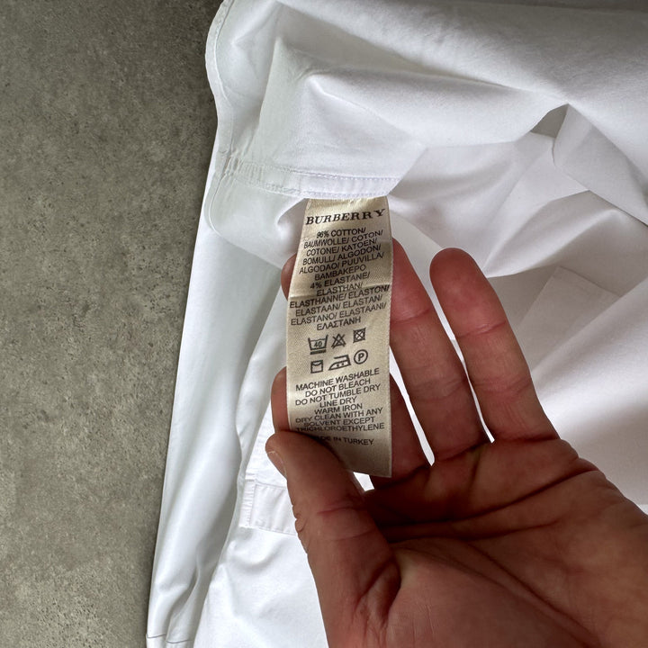 Burberry Dress Shirt White Men's XL