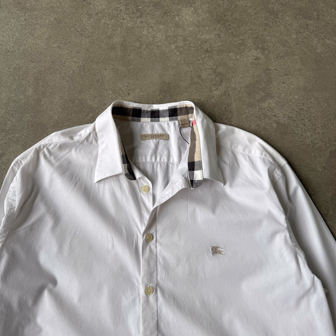 Burberry Dress Shirt White Men's XL