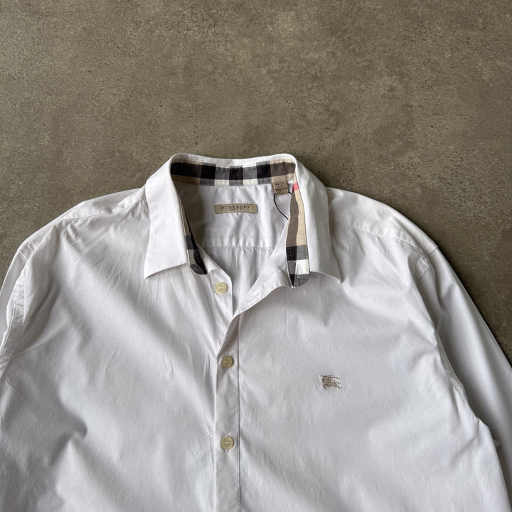 Burberry Dress Shirt White Men's XL
