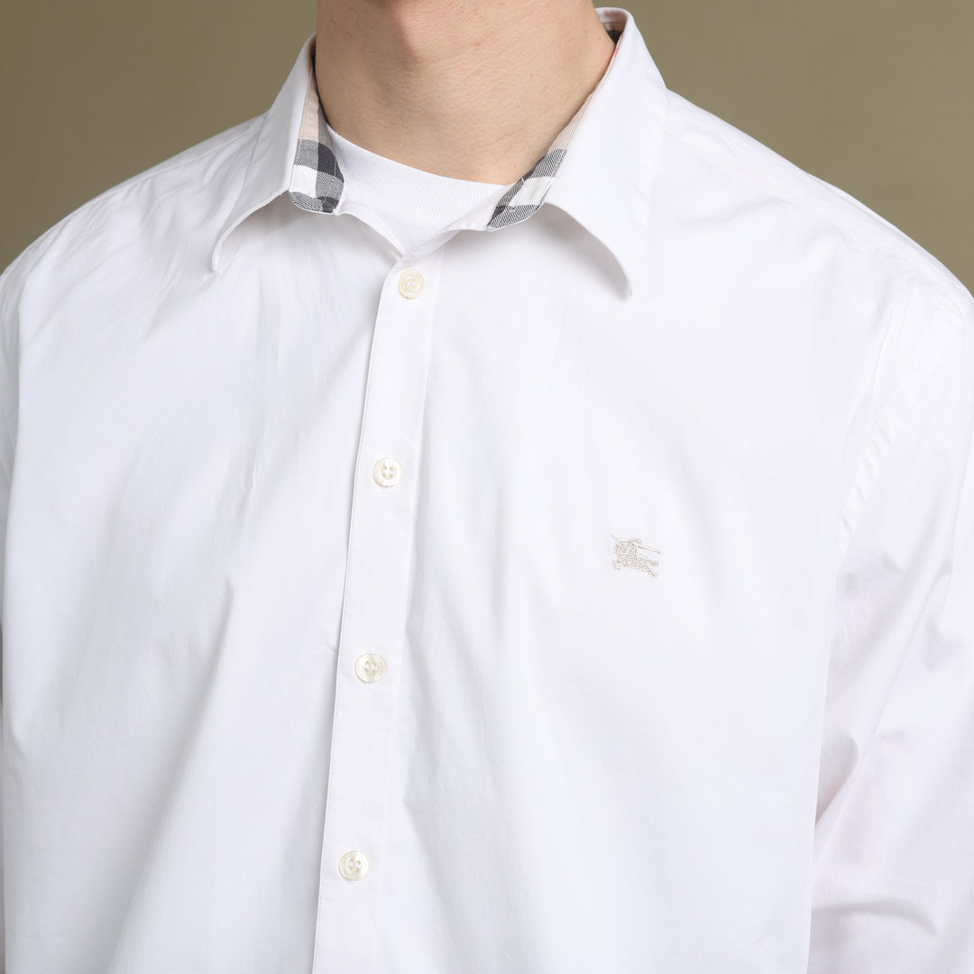 Burberry Dress Shirt White Men's XL