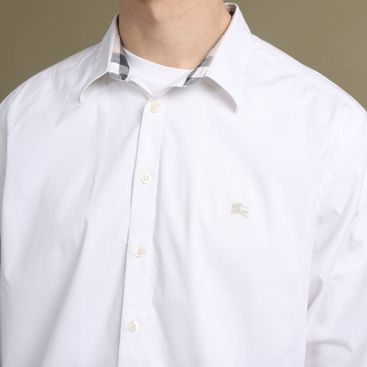 Burberry Dress Shirt White Men's XL