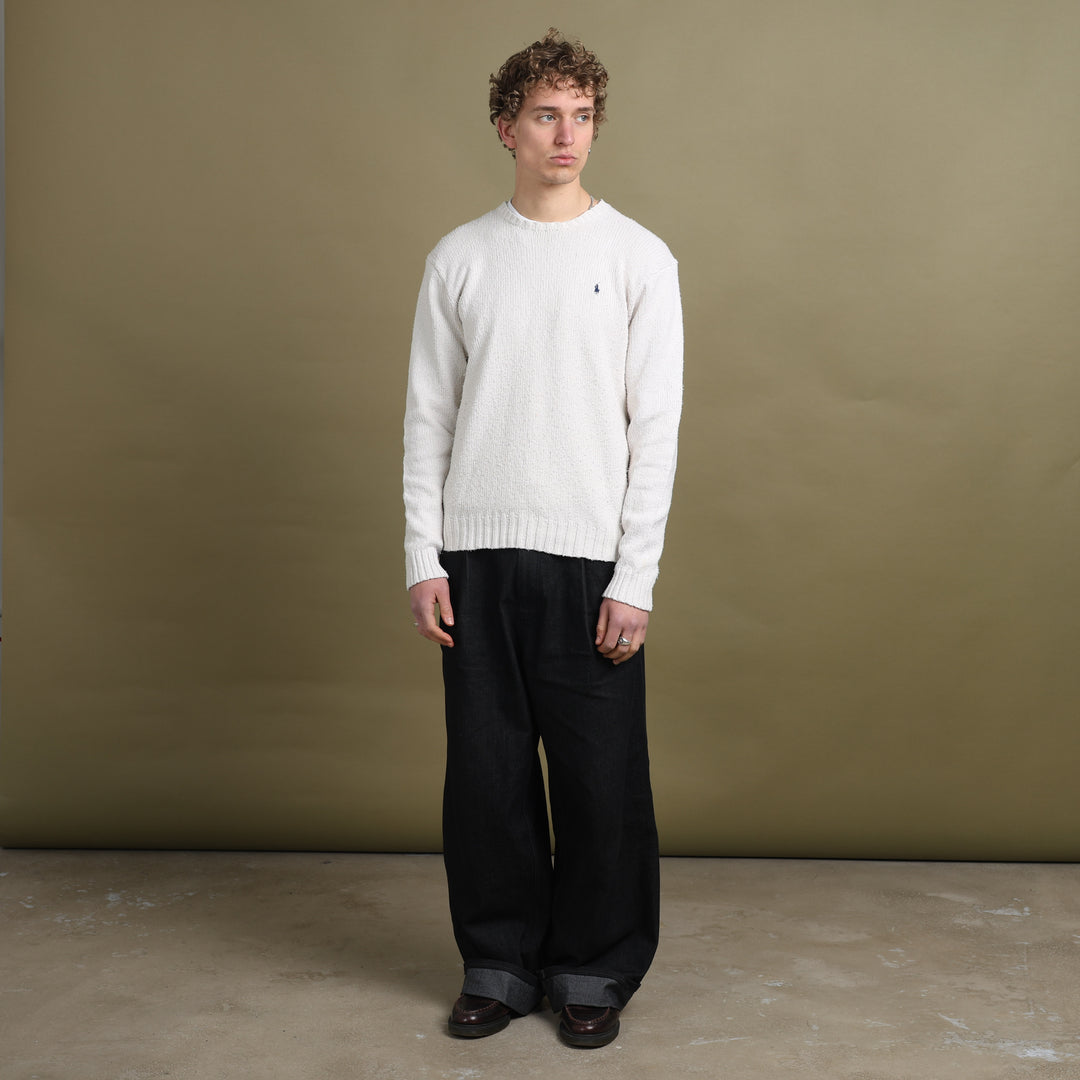 Ralph Lauren Crew Neck Jumper White Men's L