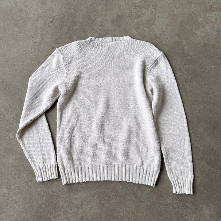 Ralph Lauren Crew Neck Jumper White Men's L
