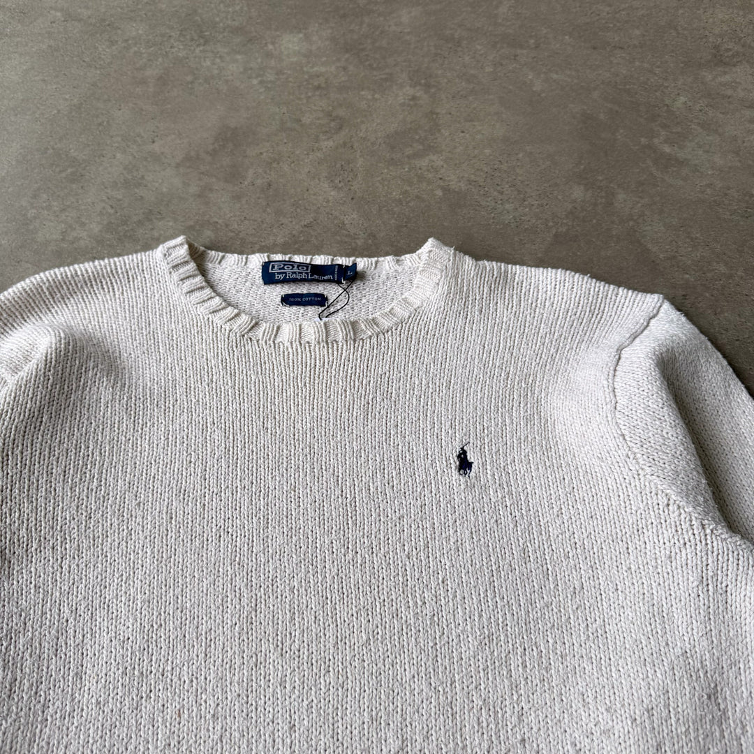 Ralph Lauren Crew Neck Jumper White Men's L