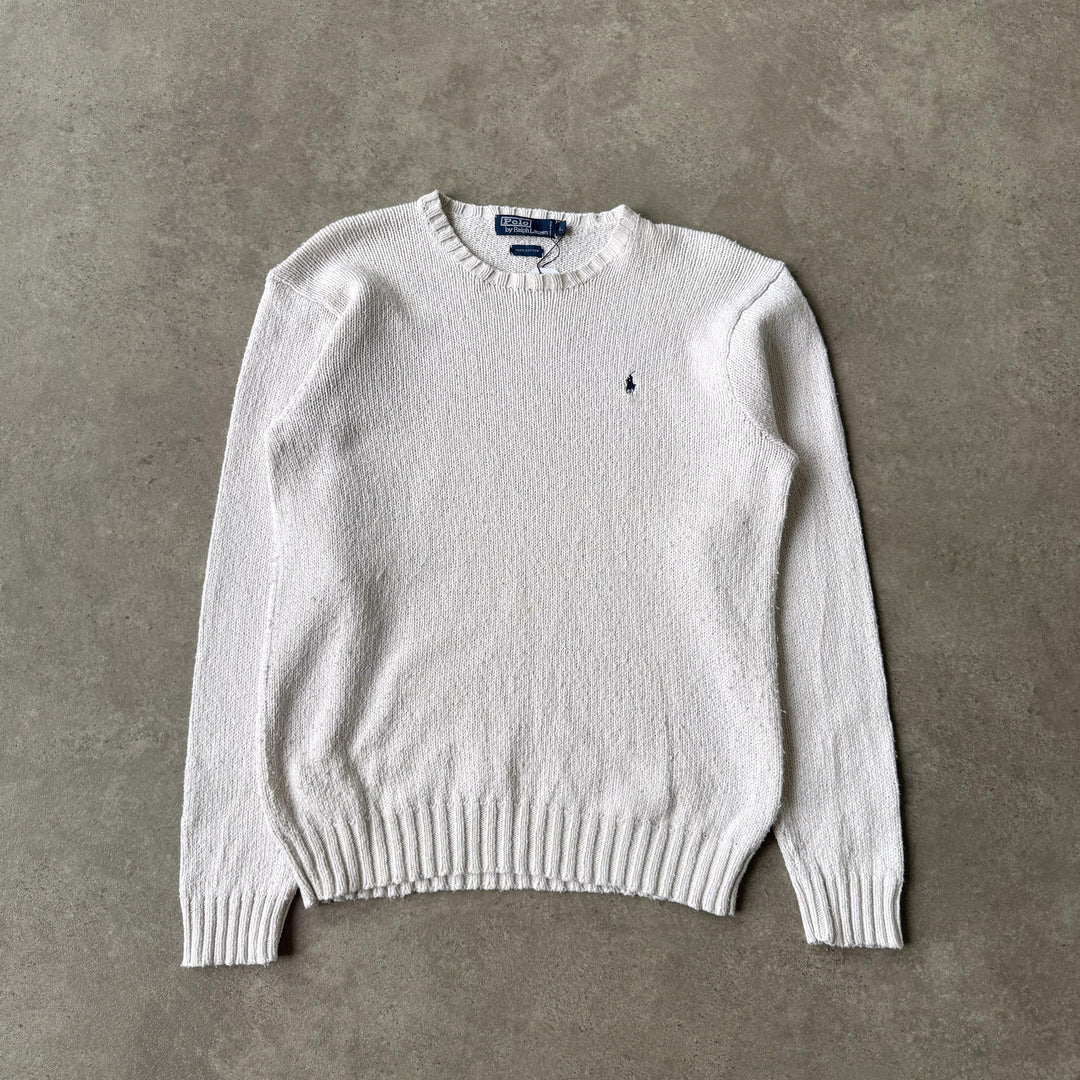Ralph Lauren Crew Neck Jumper White Men's L