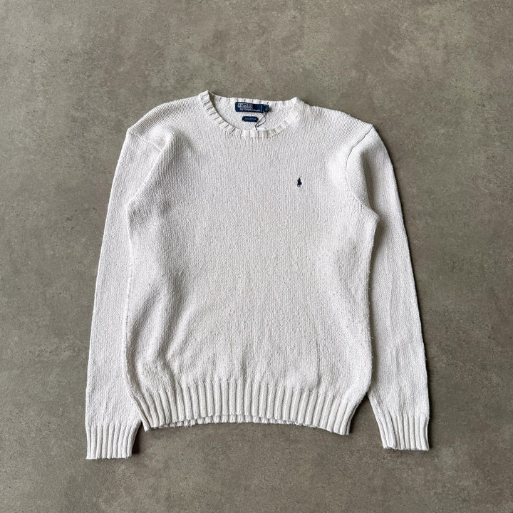 Ralph Lauren Crew Neck Jumper White Men's L