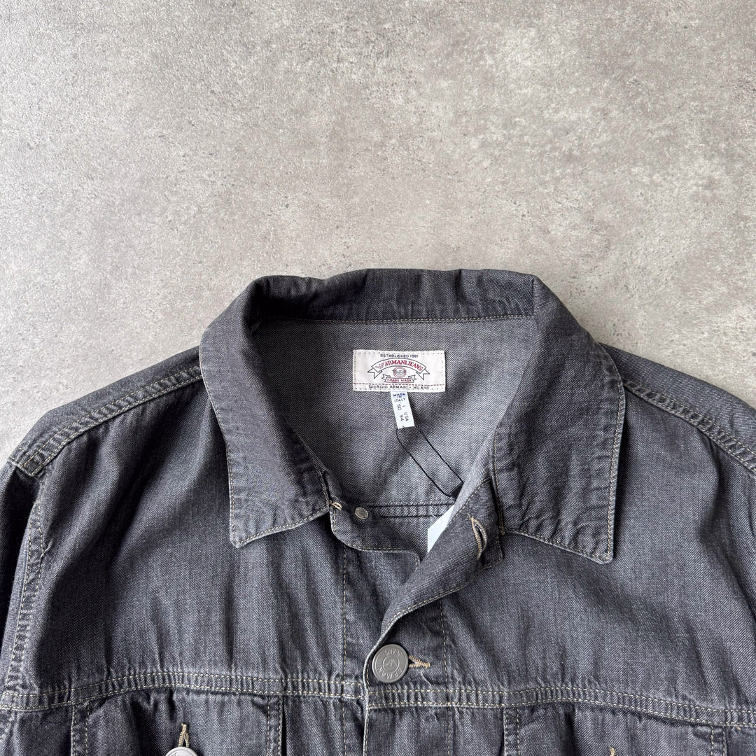 Armani Jeans Denim Jacket Dark Grey Men's M