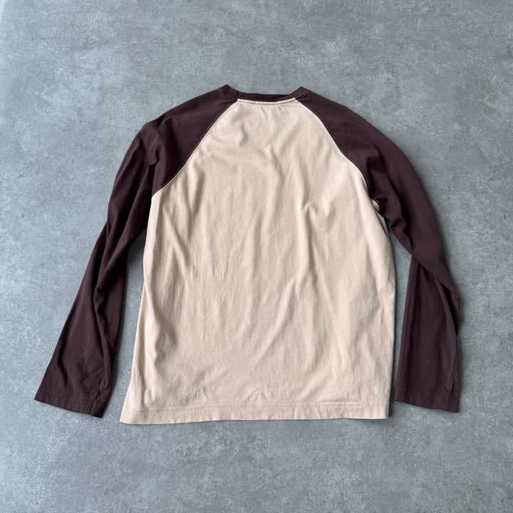 Thomas Burberry Long Sleeve T-Shirt Beige Men's L