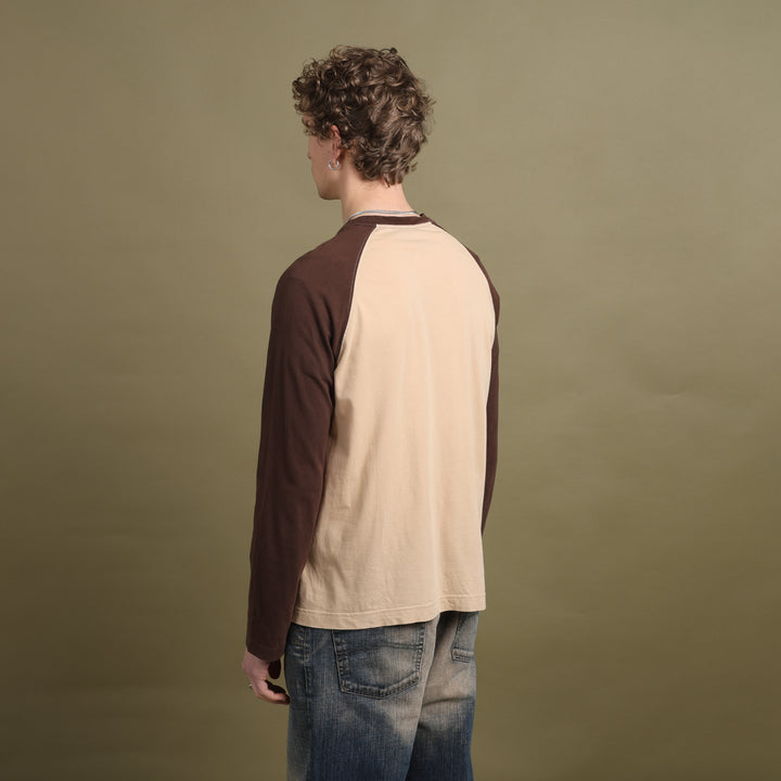 Thomas Burberry Long Sleeve T-Shirt Beige Men's L