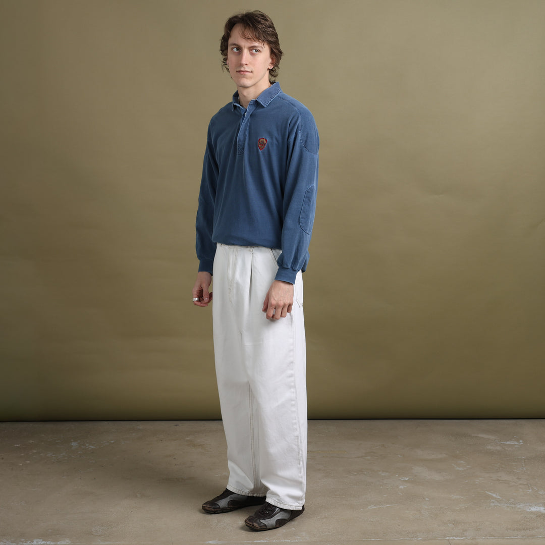 Mulberry Rugby Jumper Bottle Blue Men's M