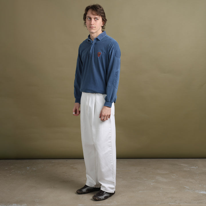 Mulberry Rugby Jumper Bottle Blue Men's M