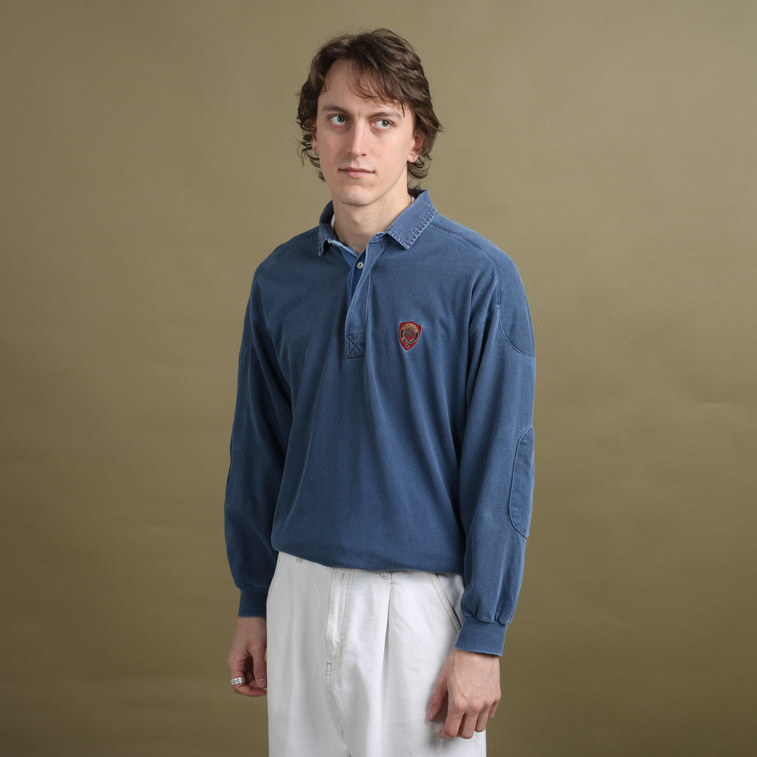 Mulberry Rugby Jumper Bottle Blue Men's M