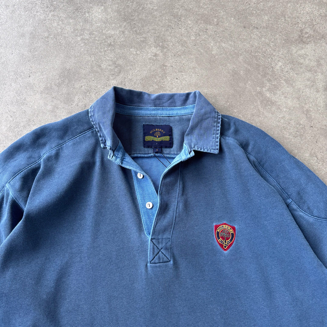Mulberry Rugby Jumper Bottle Blue Men's M