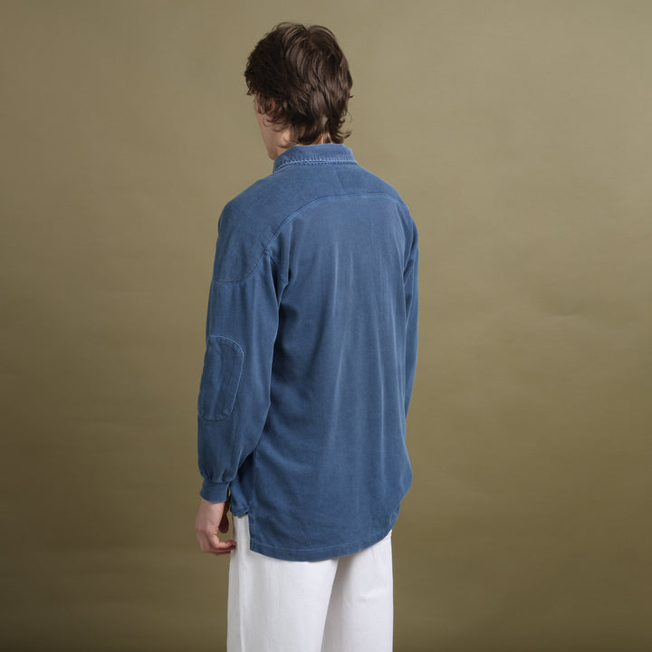 Mulberry Rugby Jumper Bottle Blue Men's M