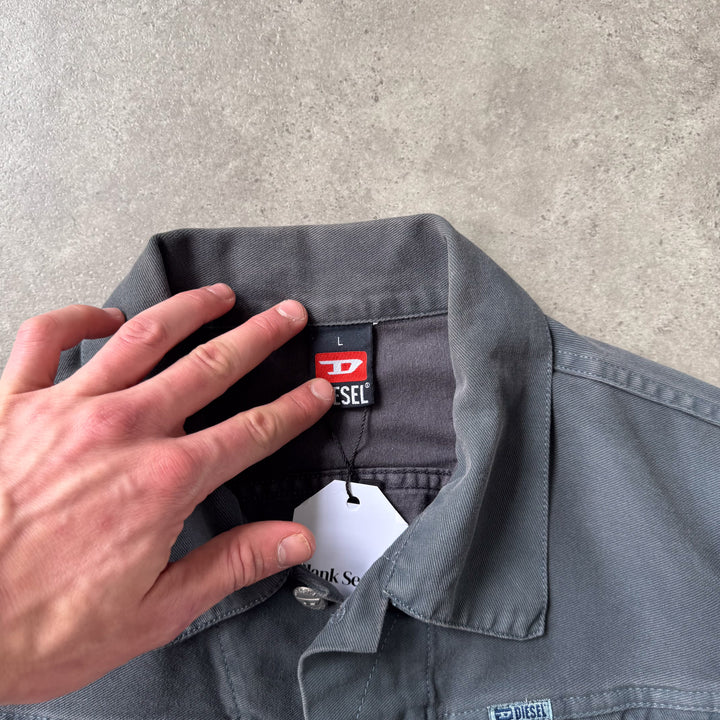 Diesel Denim Jacket Dark Grey Men's L