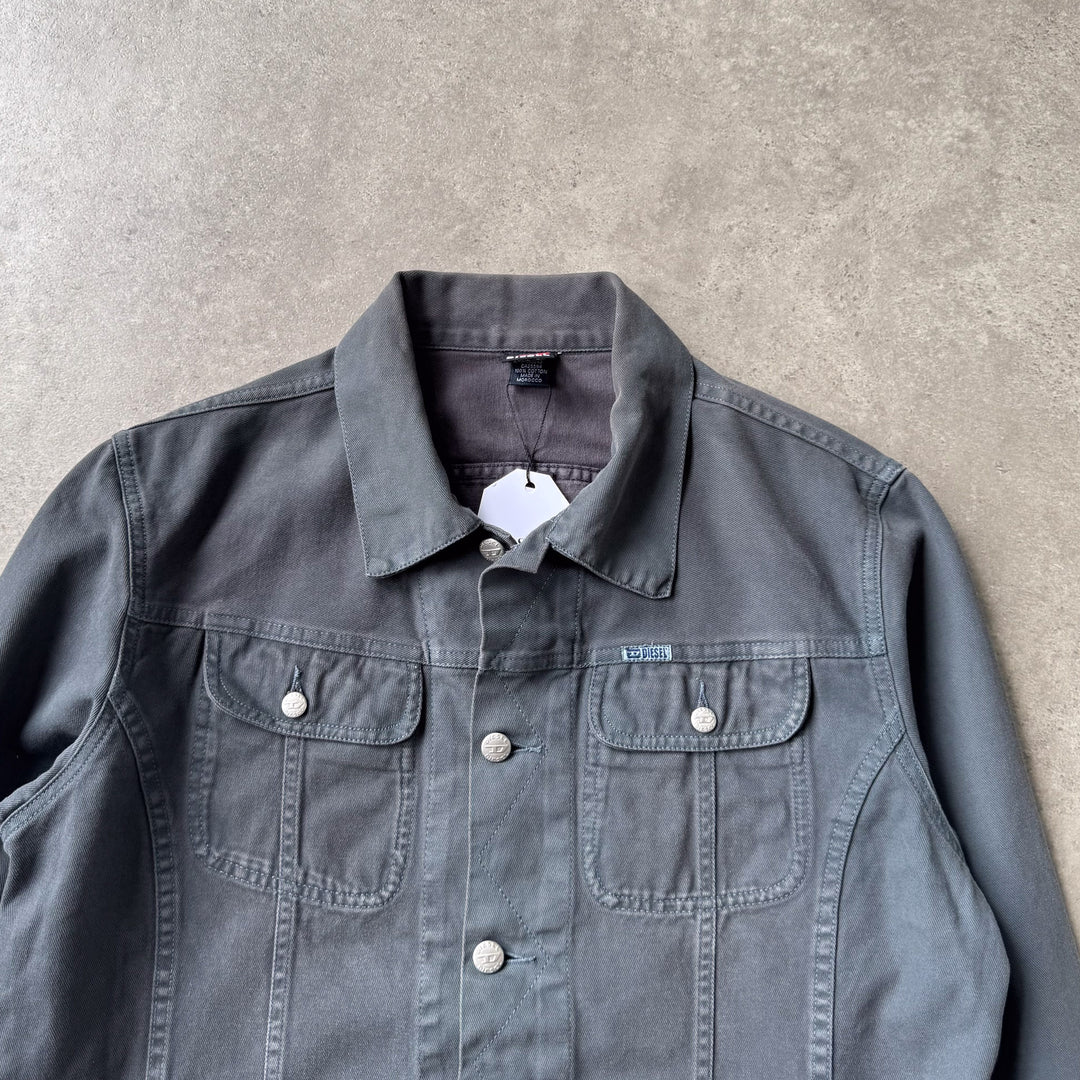 Diesel Denim Jacket Dark Grey Men's L