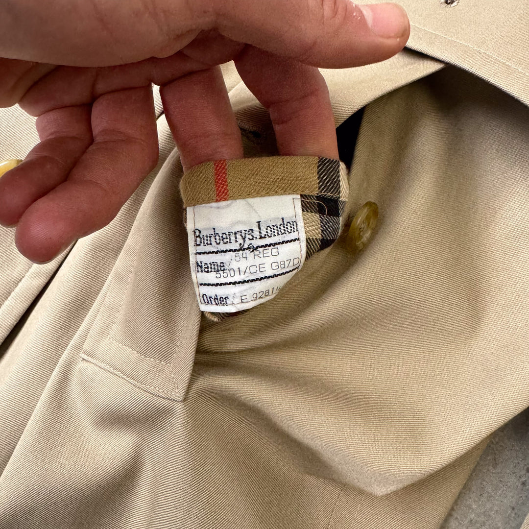 Burberry's Trench Coat Beige Men's XL