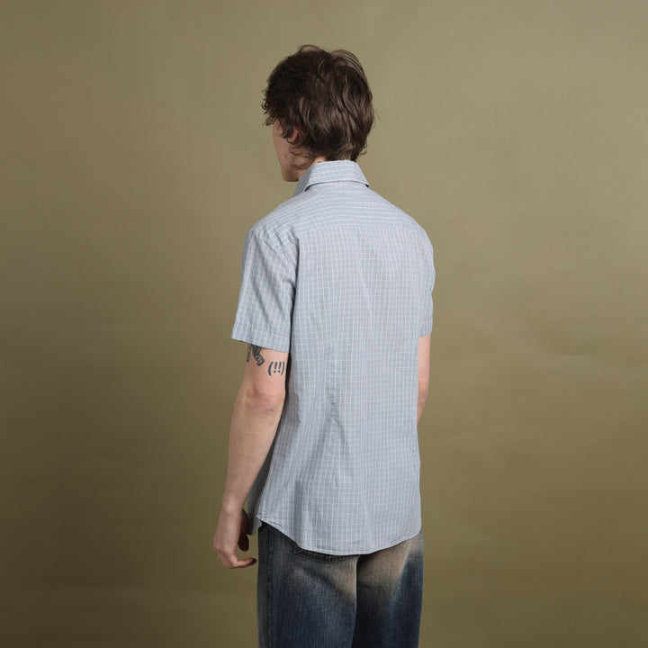 Dolce & Gabbana Short Sleeve Shirt Grey & White Men's M