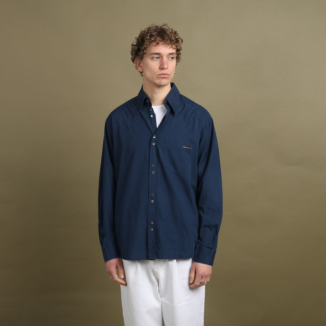 Dolce & Gabbana Dress Shirt Navy Blue Men's L