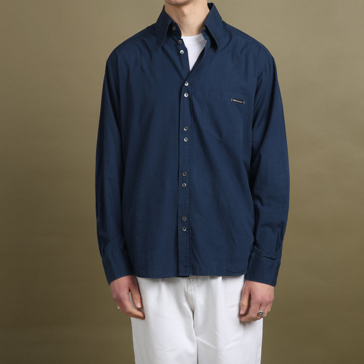 Dolce & Gabbana Dress Shirt Navy Blue Men's L