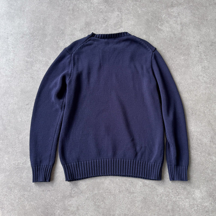Ralph Lauren Crew Neck Jumper Navy Blue Men's M