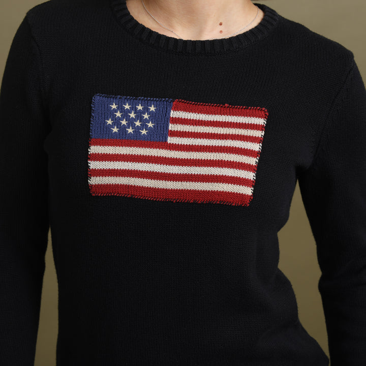 Ralph Lauren Crew Neck Jumper Black Women's UK 8