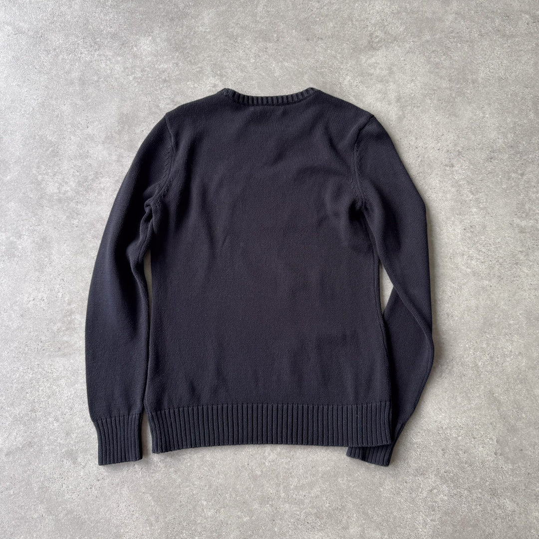 Ralph Lauren Crew Neck Jumper Black Women's UK 8