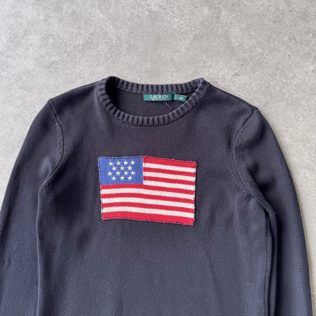 Ralph Lauren Crew Neck Jumper Black Women's UK 8