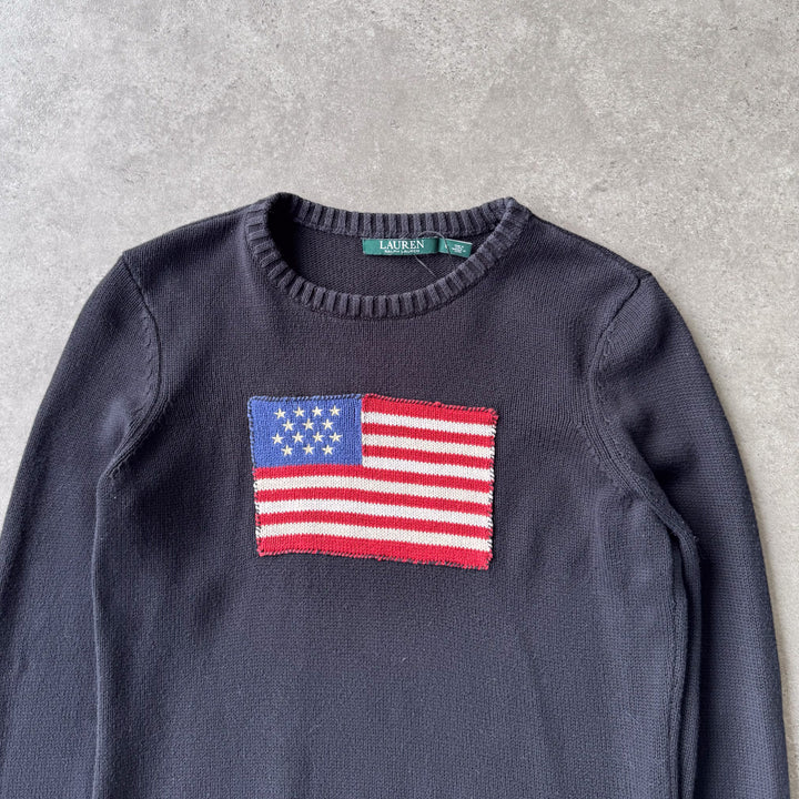 Ralph Lauren Crew Neck Jumper Black Women's UK 8