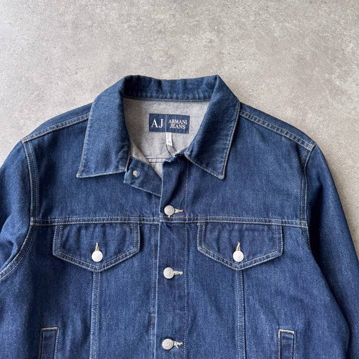 Armani Jeans Denim Jacket Dark Blue Men's XL