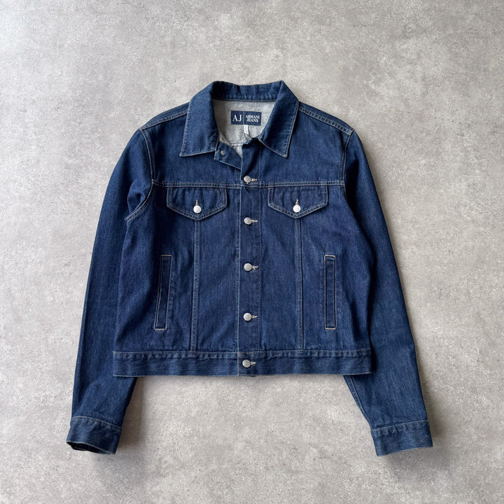 Armani Jeans Denim Jacket Dark Blue Men's XL